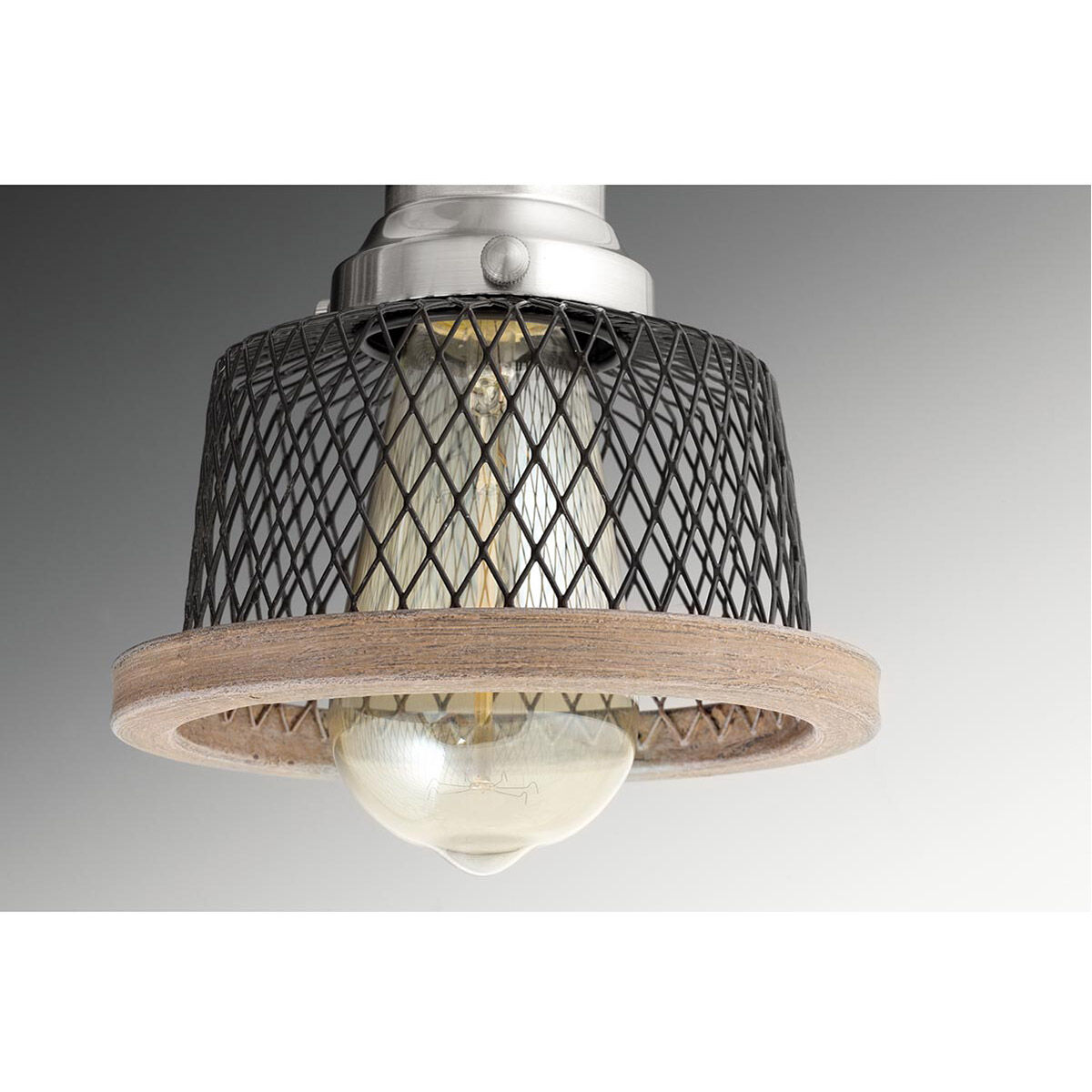 Biarritz 1 Light 8 inch Brushed Nickel Mini-Pendant Ceiling Light