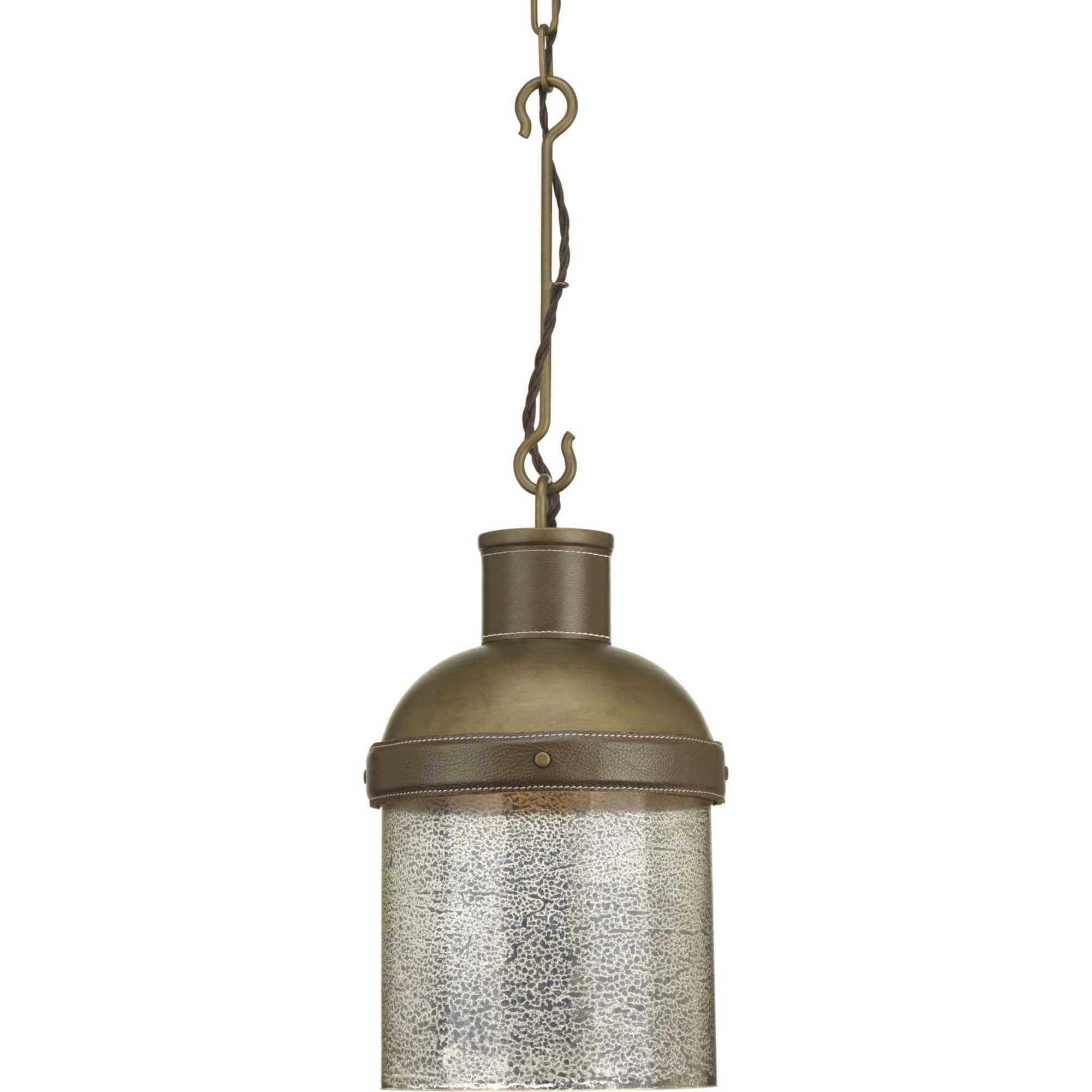 Frenchman Bay 1 Light 9.5 inch Aged Brass Pendant Ceiling Light, Design Series