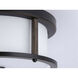 Beaches 2 Light 13 inch Antique Bronze Flush Mount Ceiling Light