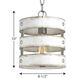 Camps Bay 1 Light 8.5 inch Galvanized Mini-Pendant Ceiling Light