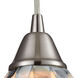 Dewey Beach 1 Light 5 inch Satin Nickel Mini Pendant Ceiling Light