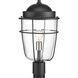 Flatts 1 Light 18 inch Textured Black Outdoor Post Lantern
