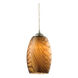Corsica 1 Light 5 inch Satin Nickel Mini Pendant Ceiling Light