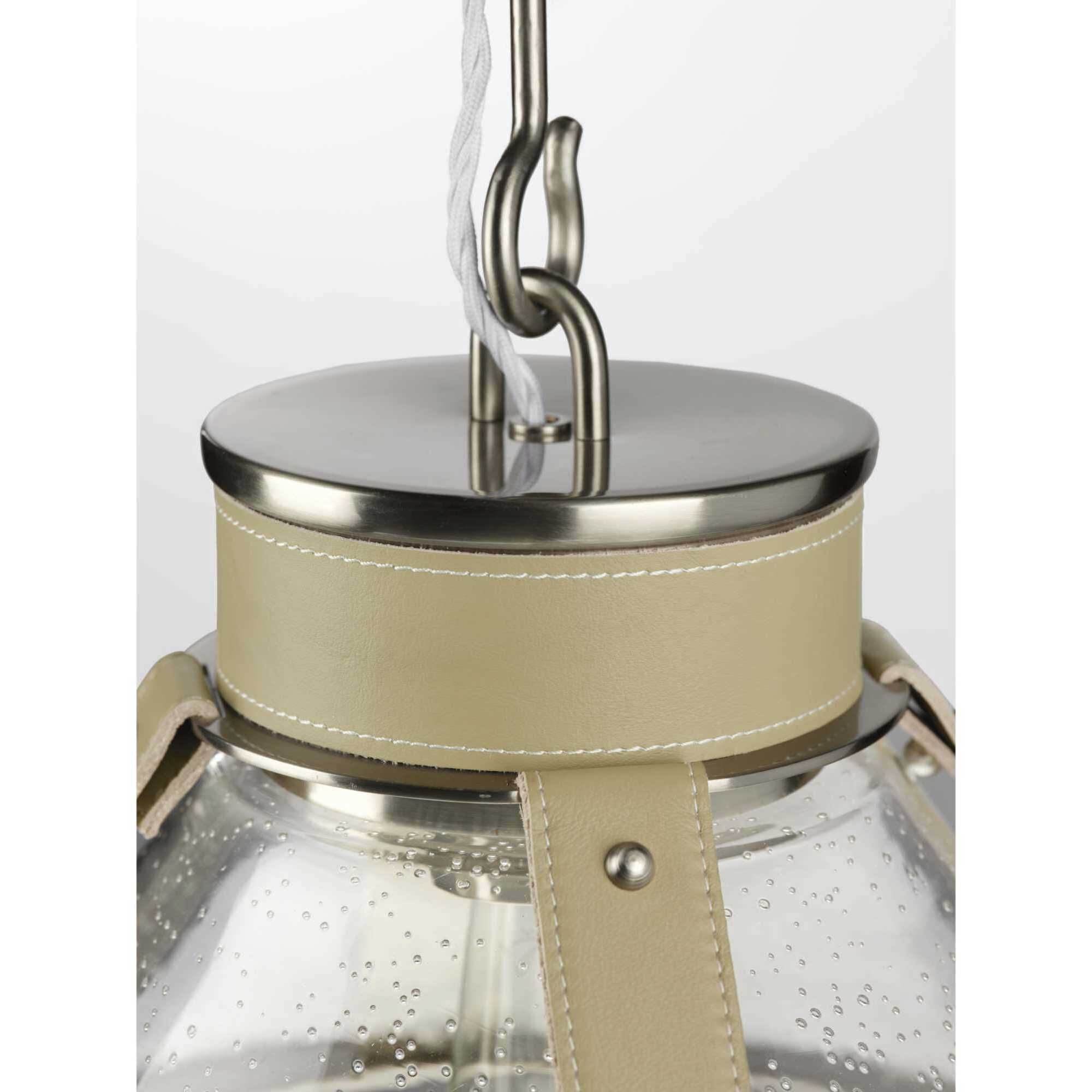 Frenchman Bay 1 Light 15.75 inch Brushed Nickel Pendant Ceiling Light, Design Series