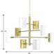 Kaunaoa Bay 8 Light 40 inch Brushed Brass Chandelier Ceiling Light, Design Series