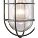 Skiff 1 Light 12 inch Matte Black Outdoor Wall Sconce