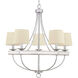 Camps Bay 5 Light 26 inch Galvanized Chandelier Ceiling Light