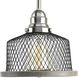 Biarritz 1 Light 8 inch Brushed Nickel Mini-Pendant Ceiling Light