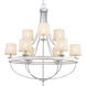 Camps Bay 9 Light 35.25 inch Galvanized Chandelier Ceiling Light