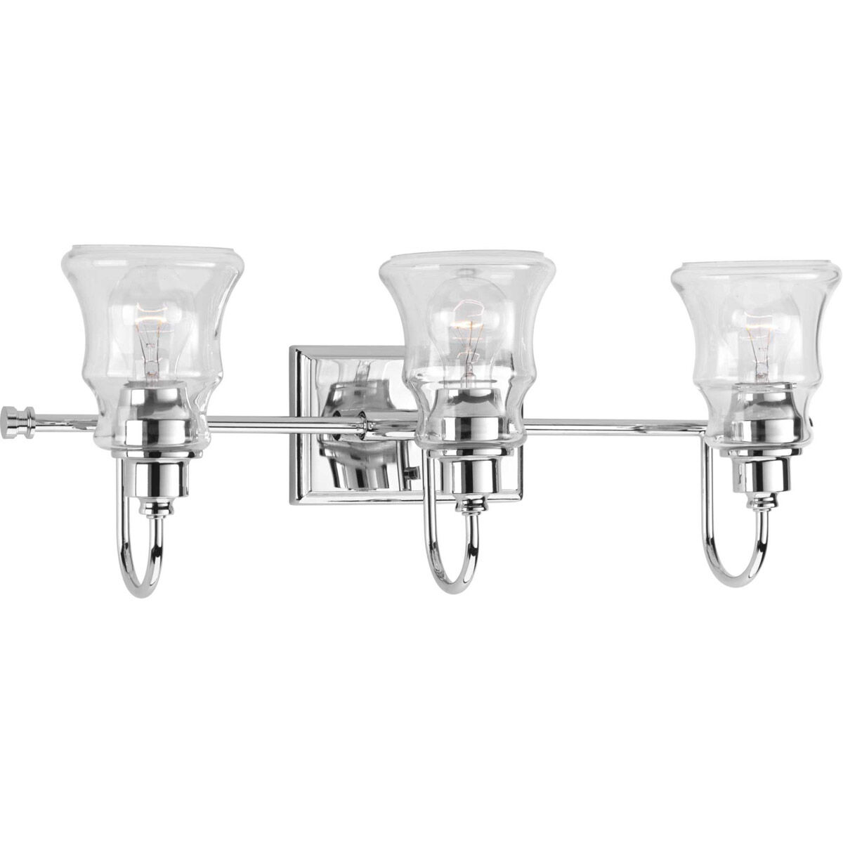Maritime 3 Light 24 inch Polished Chrome Bath Vanity Wall Light
