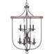 Camps Bay 8 Light 21 inch Graphite Foyer Pendant Ceiling Light