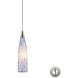 Blue Lagoon 1 Light 3 inch Satin Nickel Mini Pendant Ceiling Light