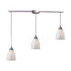 Key West 3 Light 36 inch Satin Nickel Mini Pendant Ceiling Light