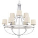 Camps Bay 9 Light 35.25 inch Galvanized Chandelier Ceiling Light
