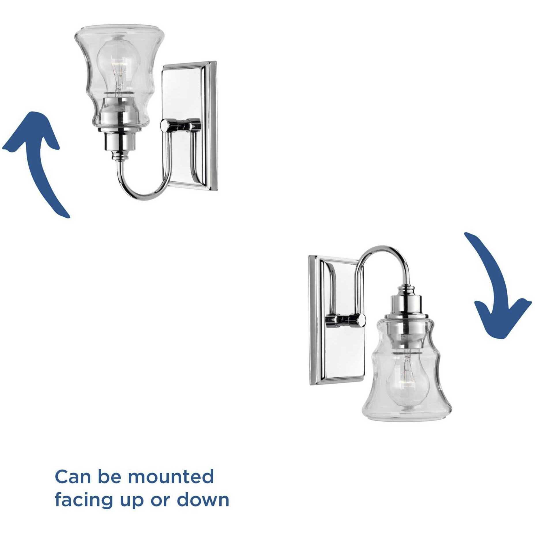 Maritime 1 Light 5 inch Polished Chrome Bath Vanity Wall Light