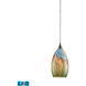 Morro Bay LED 6 inch Satin Nickel Mini Pendant Ceiling Light