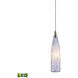 Blue Lagoon LED 3 inch Satin Nickel Mini Pendant Ceiling Light