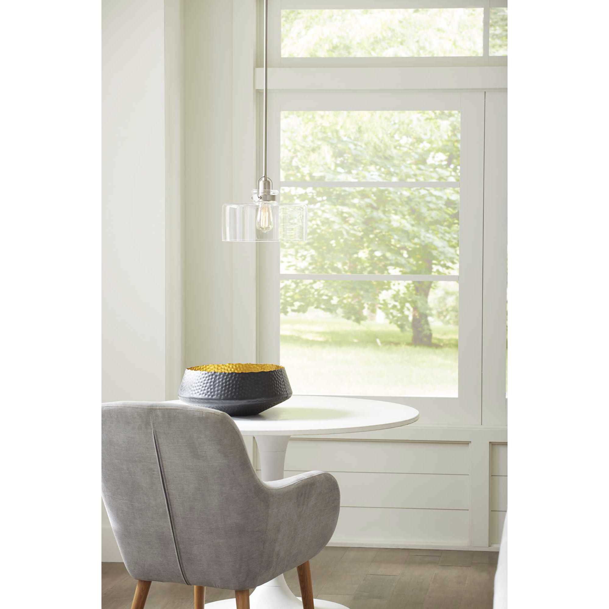 Aft 1 Light 12 inch Brushed Nickel Pendant Ceiling Light