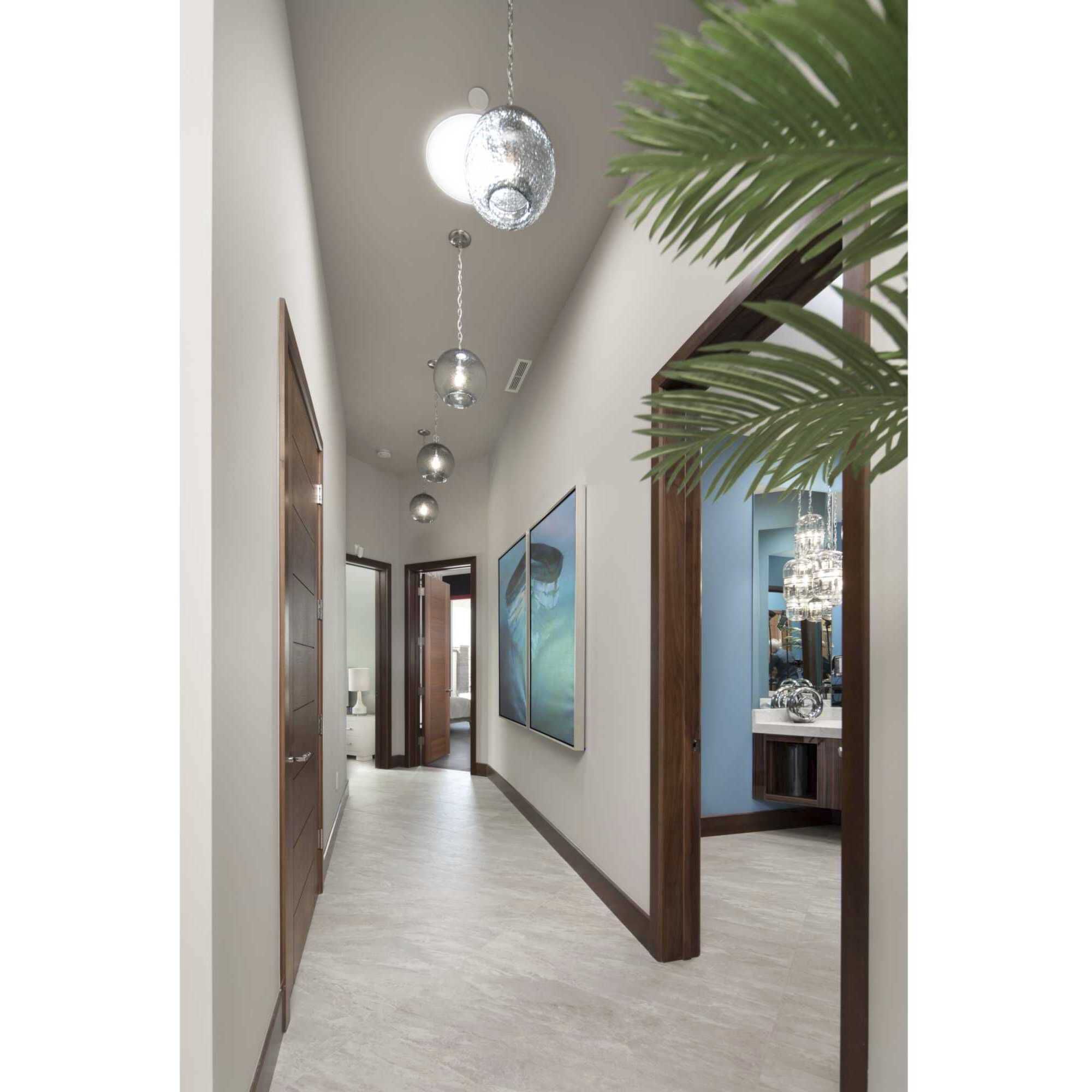 Burtons Bay 1 Light 11.75 inch Brushed Nickel Pendant Ceiling Light, Design Series