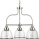 San Francisco Bay 3 Light 24 inch Brushed Nickel Chandelier Ceiling Light