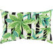 Como Coast 20 X 13 inch White/Grass Green/Teal/Black/Butter Pillow Cover