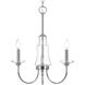 Maritime 3 Light 19.38 inch Polished Chrome Chandelier Ceiling Light