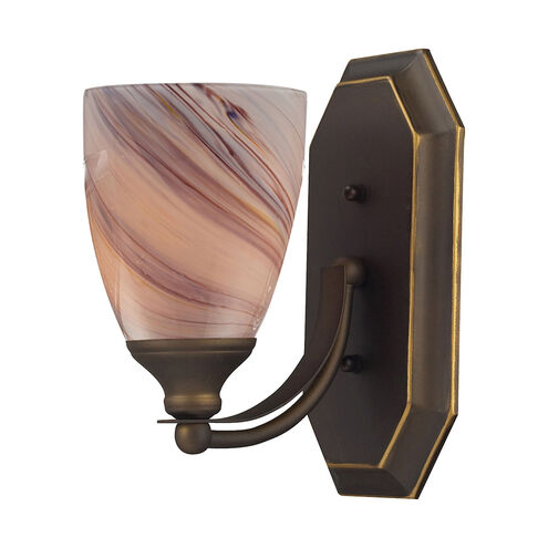 Sea of Azov 1 Light 8 inch Aged Bronze Vanity Light Wall Light