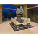 Bright 4 Light 18 inch Washed Gray with Malted Rust Chandelier Ceiling Light