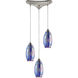 Sausalito 3 Light 10 inch Satin Nickel Multi Pendant Ceiling Light, Configurable