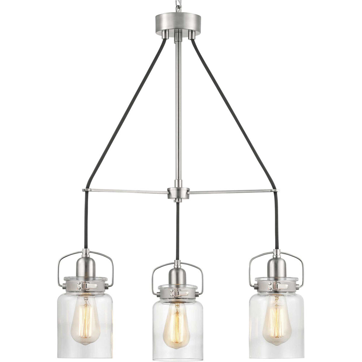 Aft 3 Light 22.63 inch Brushed Nickel Chandelier Ceiling Light