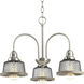 Biarritz 3 Light 20 inch Brushed Nickel Chandelier Ceiling Light