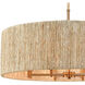 Laucala 8 Light 33 inch Satin Brass Chandelier Ceiling Light