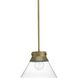 Olive Ridley 1 Light 11.75 inch Aged Brass Semi-Flush Convertible Ceiling Light, Design Series