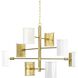 Kaunaoa Bay 8 Light 40 inch Brushed Brass Chandelier Ceiling Light, Design Series