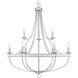 Camps Bay 9 Light 35 inch Galvanized Chandelier Ceiling Light