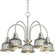 Biarritz 5 Light 24 inch Brushed Nickel Chandelier Ceiling Light