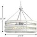 Camps Bay 5 Light 27.75 inch Galvanized Pendant Ceiling Light