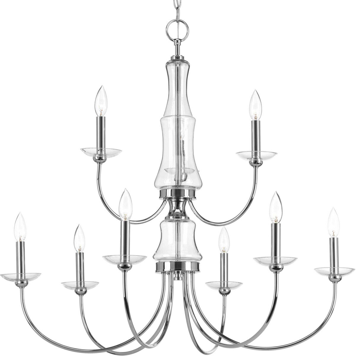 Maritime 9 Light 34 inch Polished Chrome Chandelier Ceiling Light