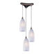 Ogunquit 3 Light 13 inch Satin Nickel Mini Pendant Ceiling Light