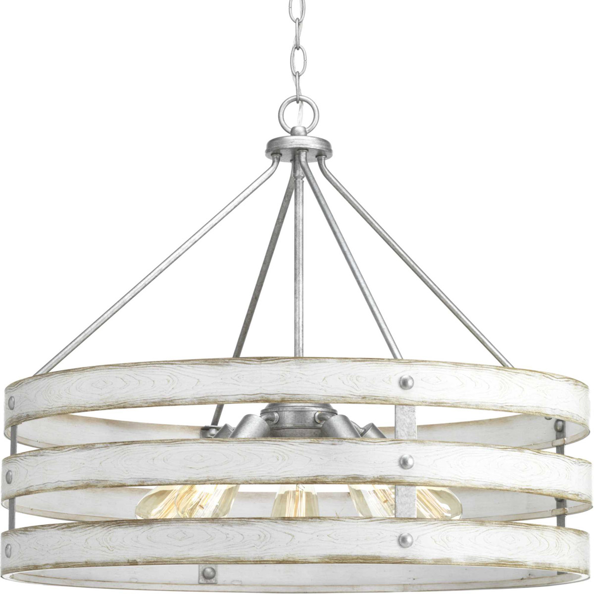 Camps Bay 5 Light 27.75 inch Galvanized Pendant Ceiling Light