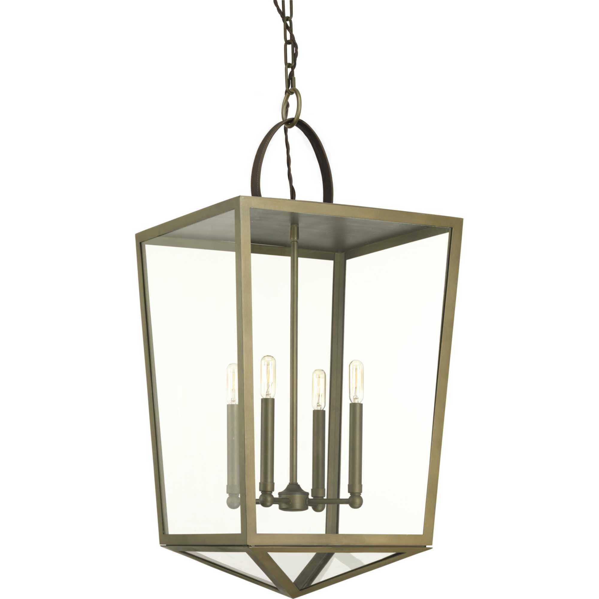 Oludeniz Beach 4 Light 16.25 inch Aged Brass Foyer Pendant Ceiling Light, Design Series