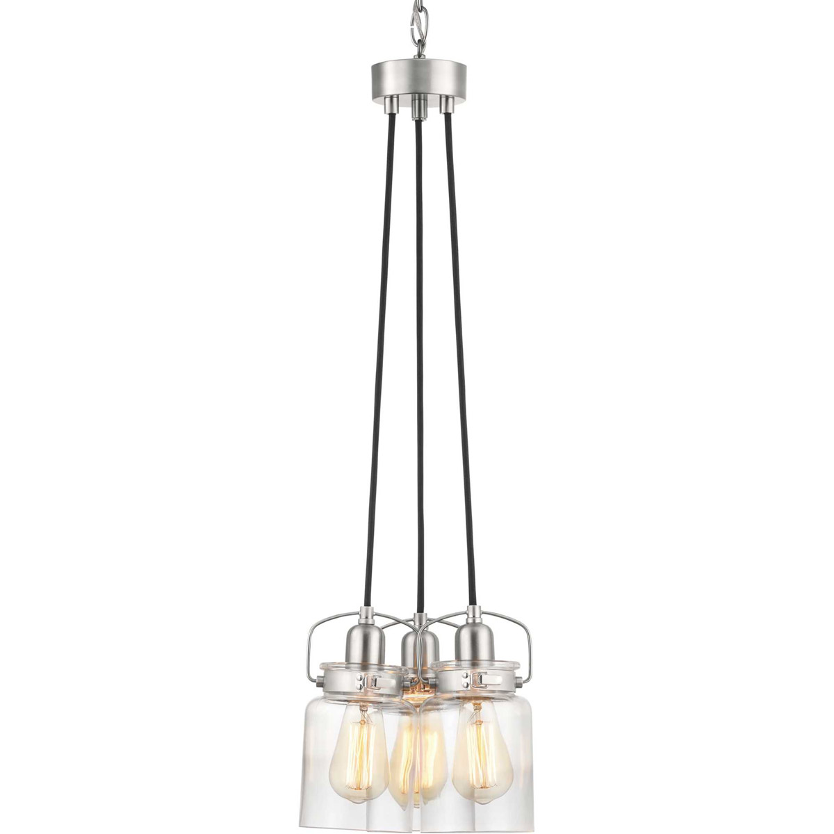 Aft 3 Light 22.63 inch Brushed Nickel Chandelier Ceiling Light