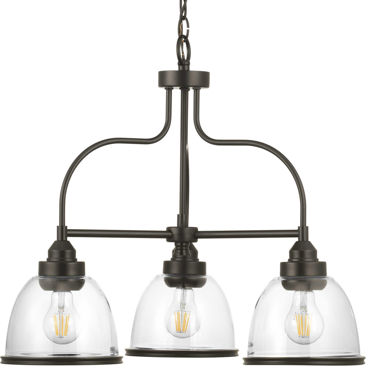San Francisco Bay 3 Light 24 inch Antique Bronze Chandelier Ceiling Light