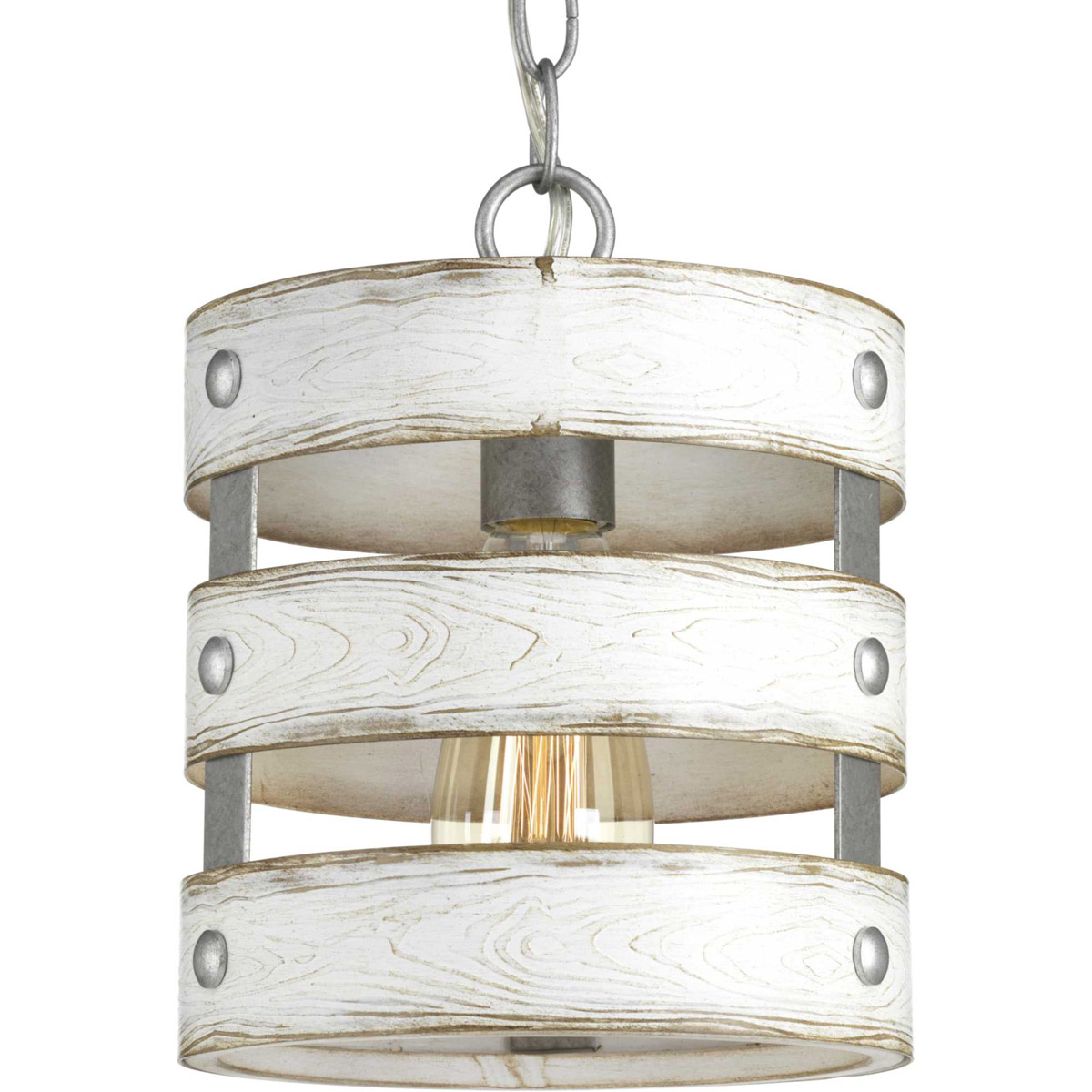 Camps Bay 1 Light 8.5 inch Galvanized Mini-Pendant Ceiling Light