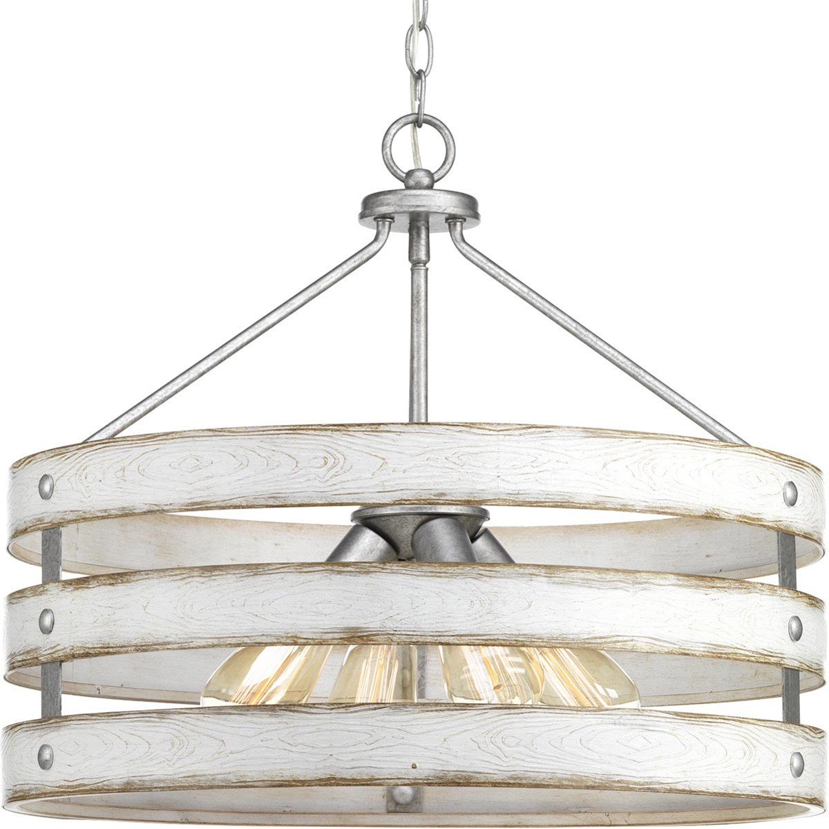 Camps Bay 4 Light 21.63 inch Galvanized Pendant Ceiling Light