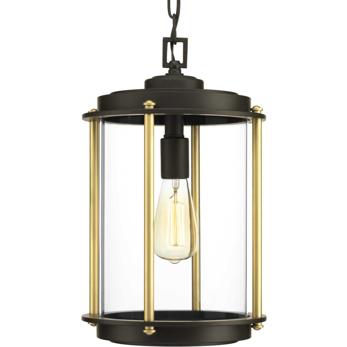Atlantis 1 Light 9.75 inch Architectural Bronze Outdoor Hanging Lantern