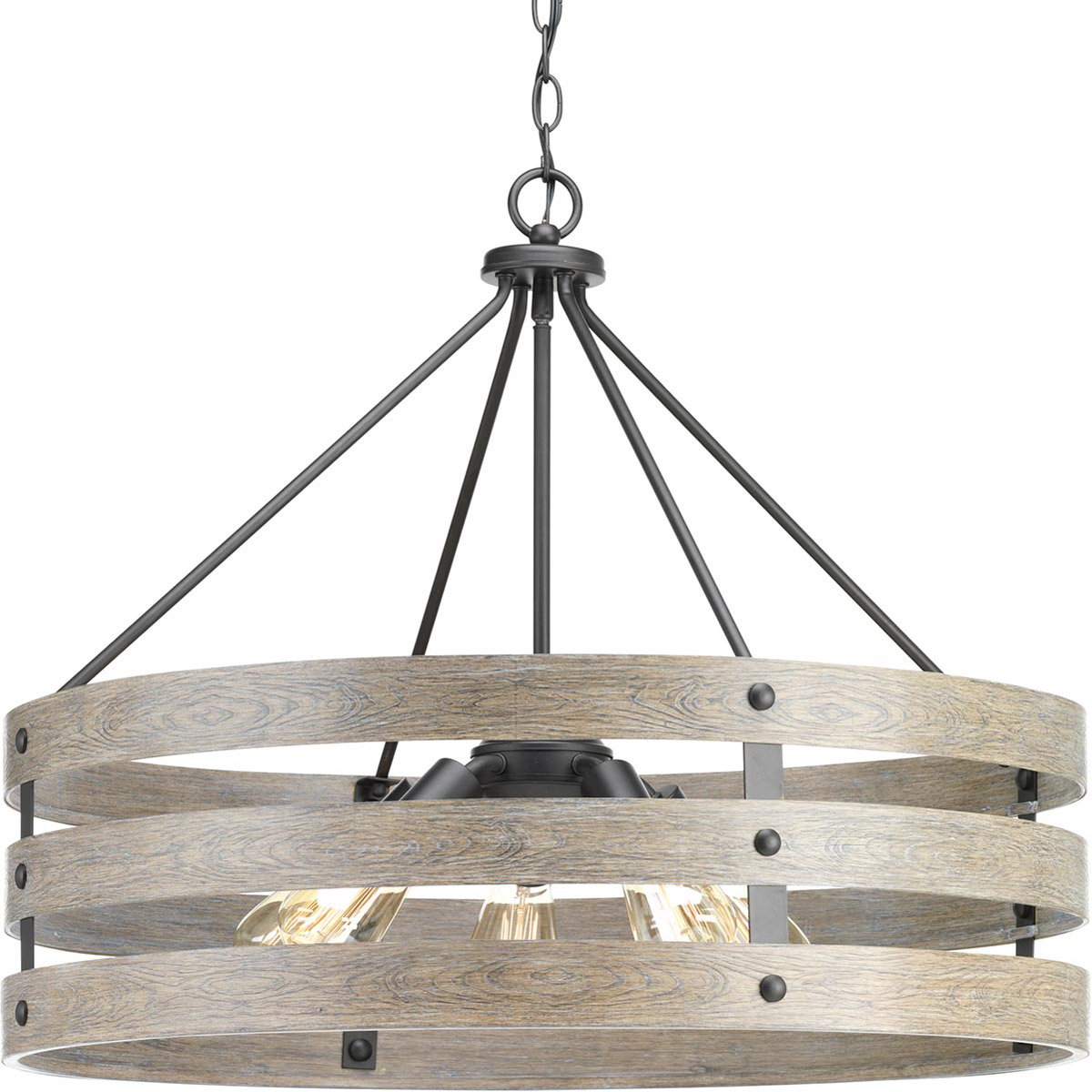 Camps Bay 5 Light 27.75 inch Graphite Pendant Ceiling Light