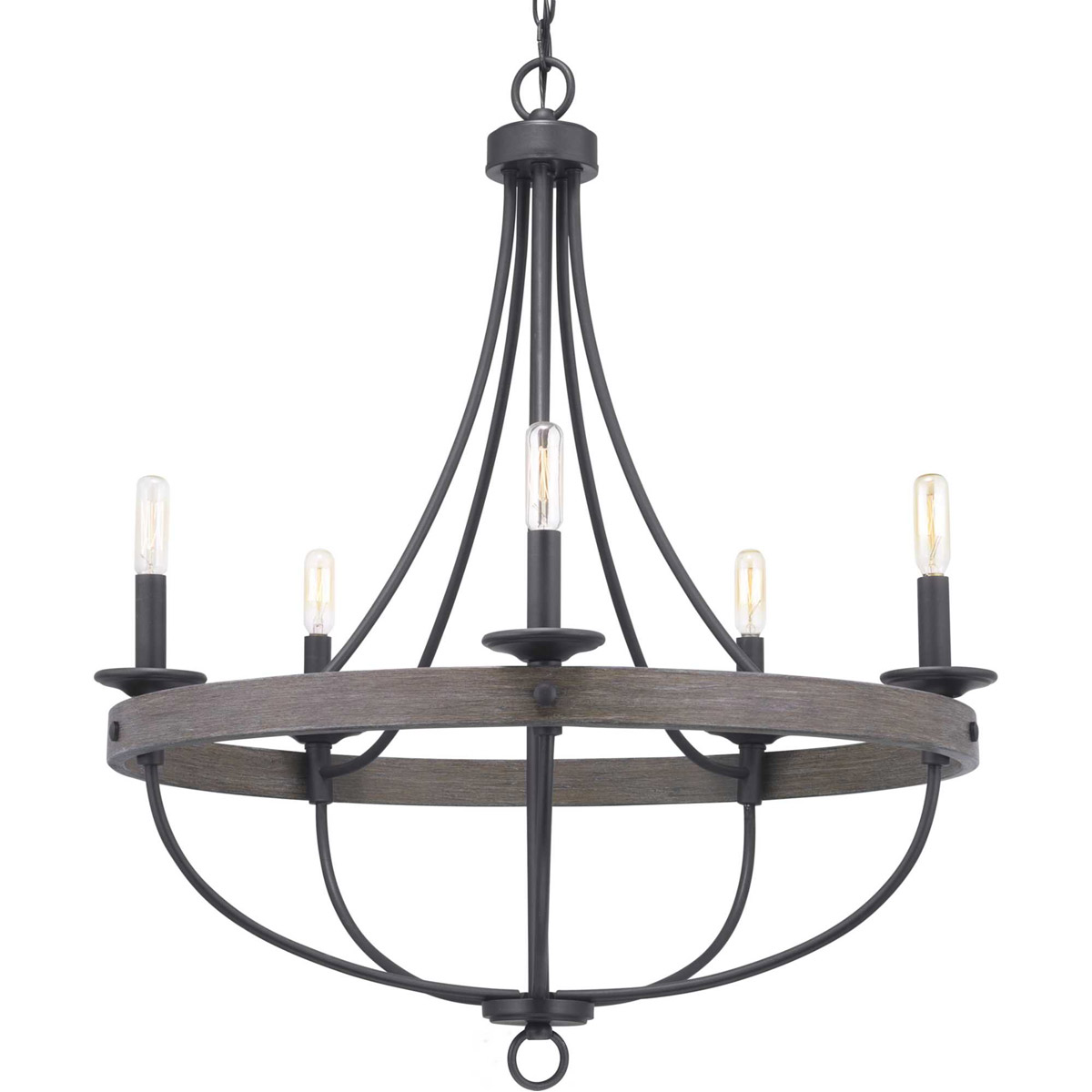 Camps Bay 5 Light 26 inch Graphite Chandelier Ceiling Light